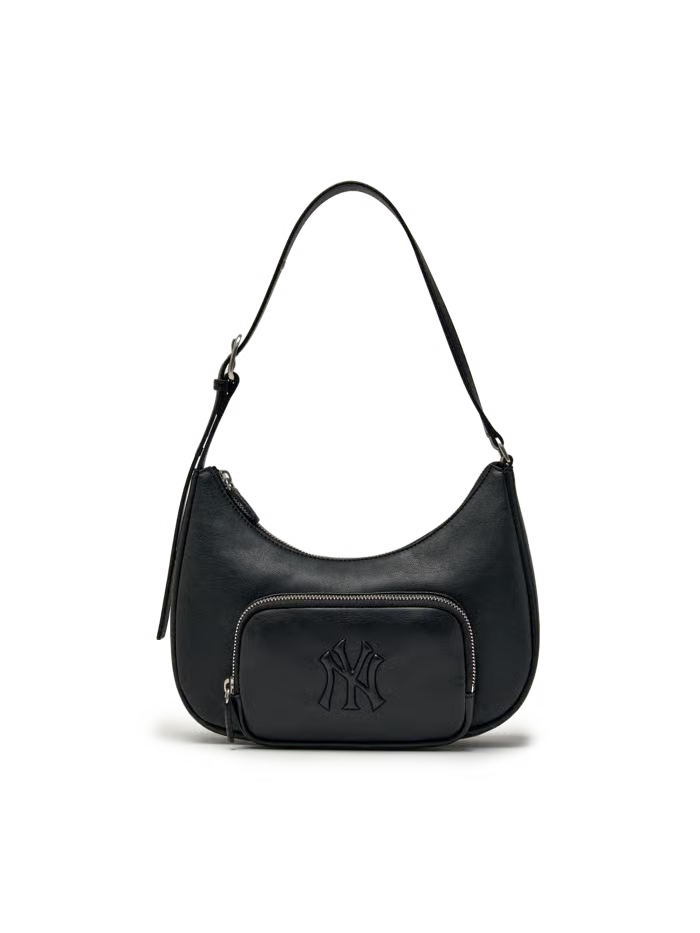 [Ive Gaeul Worn] MLB Basic Vintage Logo Hobo Bag New York Yankees