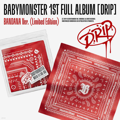 BABYMONSTER - 1st FULL ALBUM [DRIP][BANDANA Ver.] (Limited Edition)