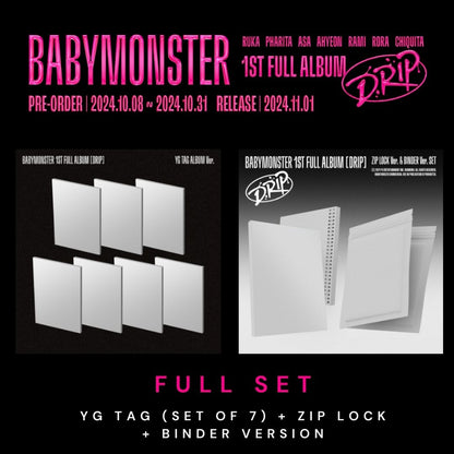 BABY MONSTER - 'DRIP' 1st FULL Album (with YG Select Pre-order gift)