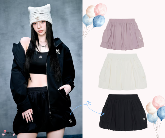 [Karina PICK] MLB Lightweight Cotton Touch Balloon Cargo Mini Skirt New York Yankees
