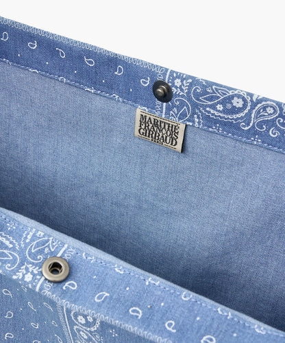 MARITHÉ+FRANÇOIS GIRBAUD - DENIM BANDANA ONE SHOULDER ECO BAG blue