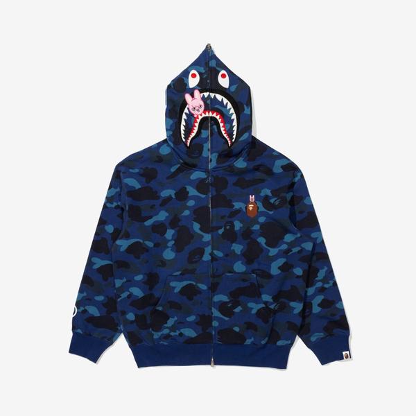 トップス straykids bape SHARK FULL ZIP HOODIE M A Bathing Ape BAPE X Stray Kids SHARK FULL ZIP HOODIE – SEOUL TERRACE
