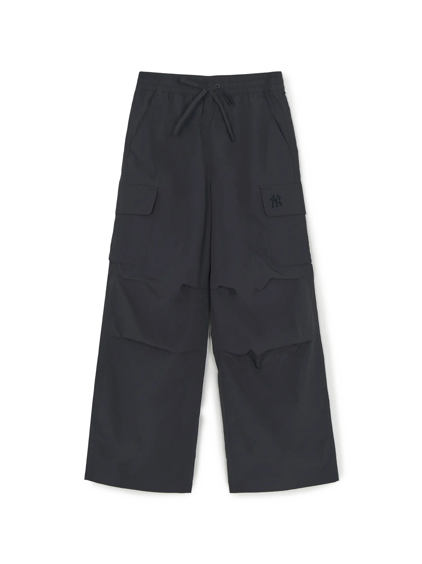 [Aespa karina Worn] 26 Summer MLB Women's Gorpcore Glossy High-Waisted Cargo Wide Flare Pants