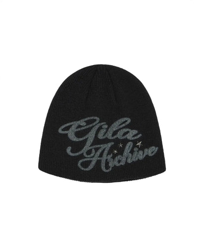 Gila Archive LETTERING LOGO BEANIE Seen Worn by aespa Winter