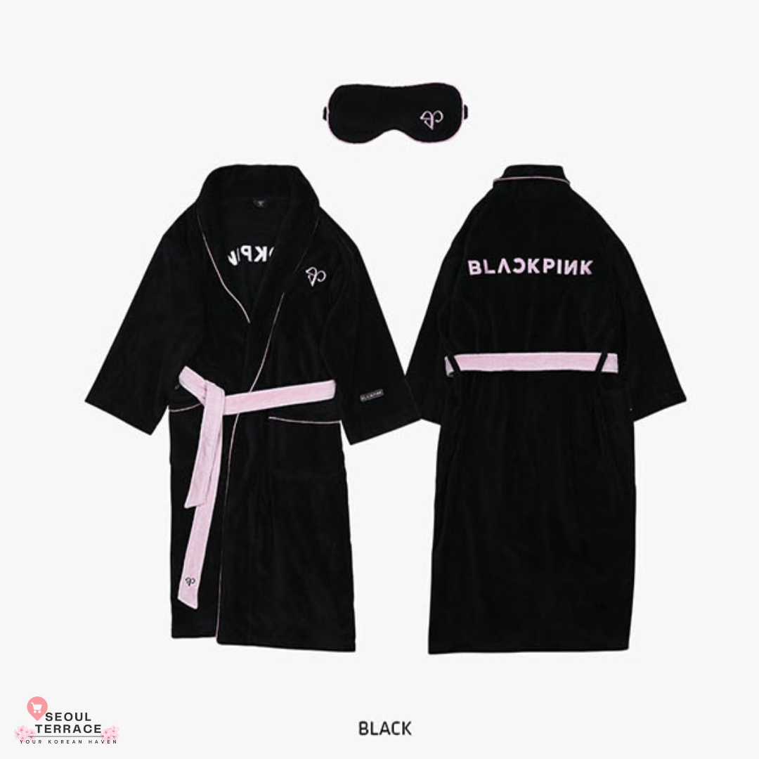 BLACKPINK [THEALBUM] ROBE & SLEEPING MASK SET (PINK/BLACK)