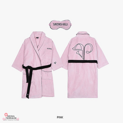 BLACKPINK [THEALBUM] ROBE & SLEEPING MASK SET (PINK/BLACK)