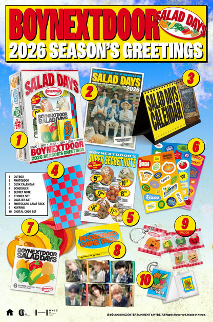 BOYNEXTDOOR BND 2026 SEASON'S GREETINGS [SALAD DAYS]