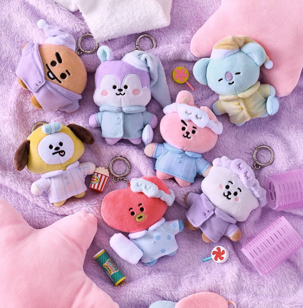 BT21 Pajama Plush Keyring