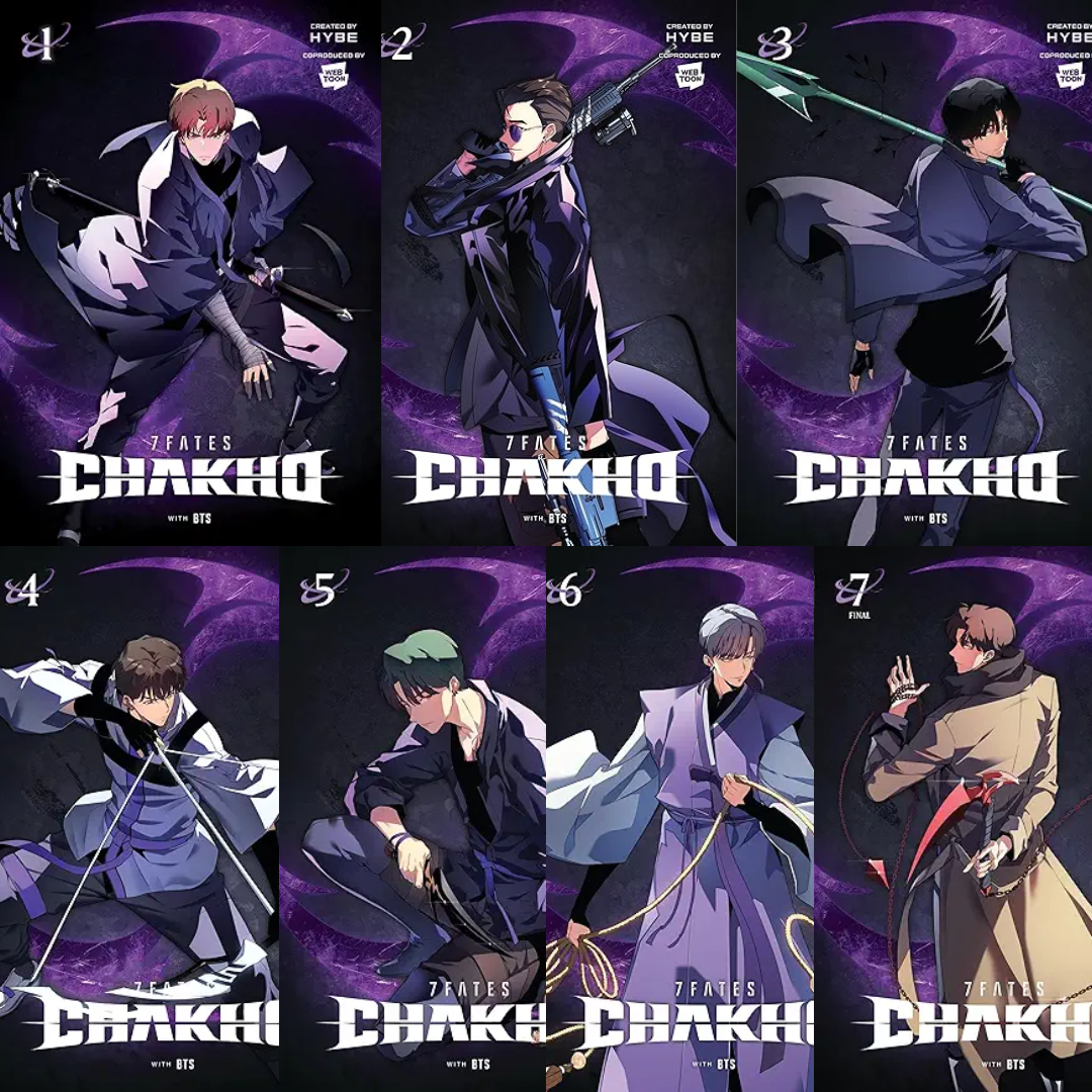 BTS 7FATES: CHAKHO Comic Book (7 Volumes)