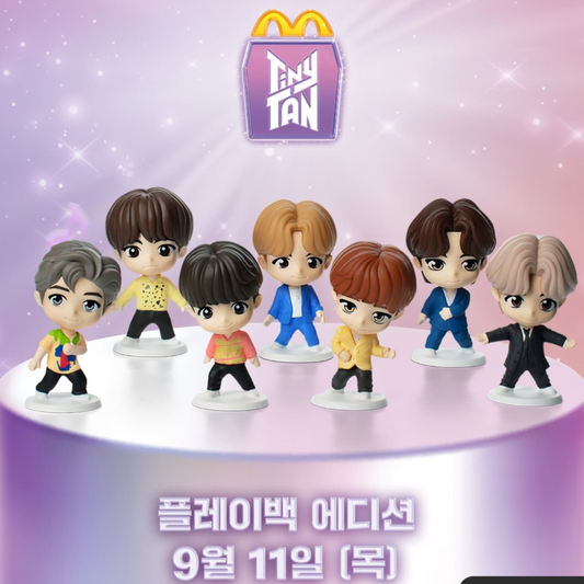 BTS TinyTAN X McDonald's Happy Meal Toys TinyTAN "Playback Edition” SET