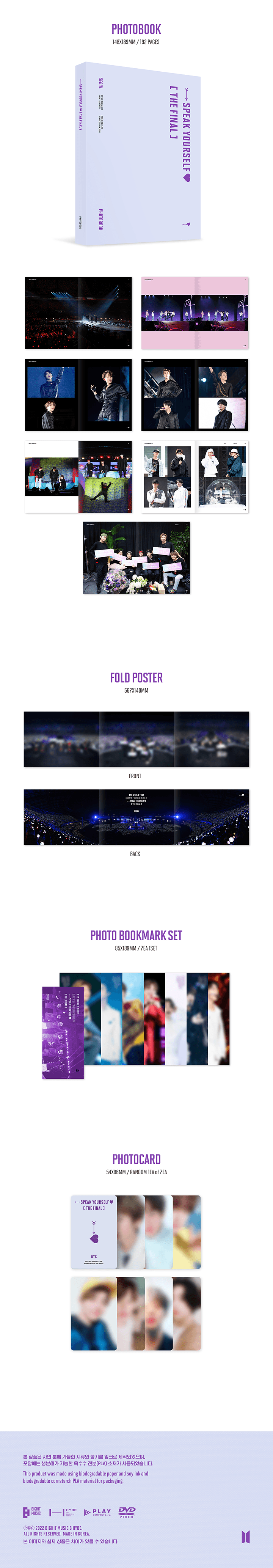 BTS [2025 FESTA] BTS WORLD TOUR ‘LOVE YOURSELF : SPEAK YOURSELF’ [THE FINAL] DVD