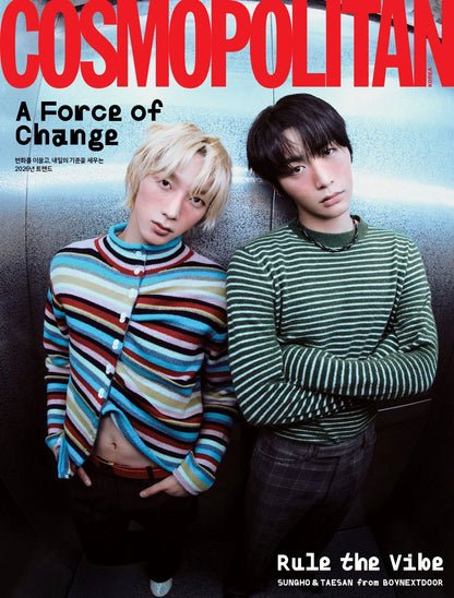 COSMOPOLITAN KOREA Magazine – January 2026 Issue (Cover: BOYNEXTDOOR Sungho & Taesan)