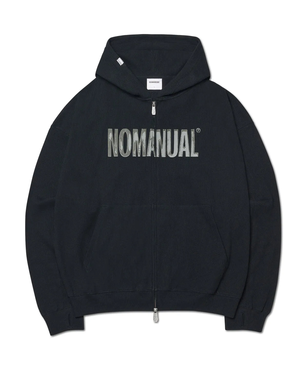 SEVENTEEN Mingyu wear NOMANUAL NM WAFFLE HOODED ZIP-UP