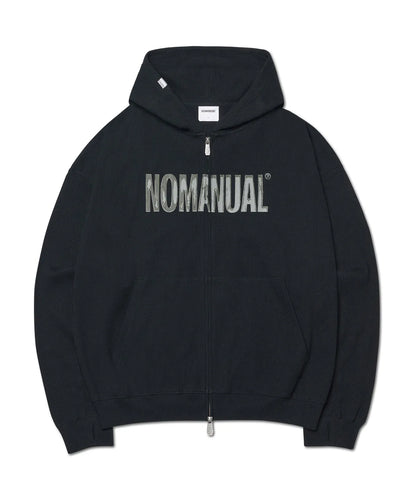 SEVENTEEN Mingyu wear NOMANUAL NM WAFFLE HOODED ZIP-UP