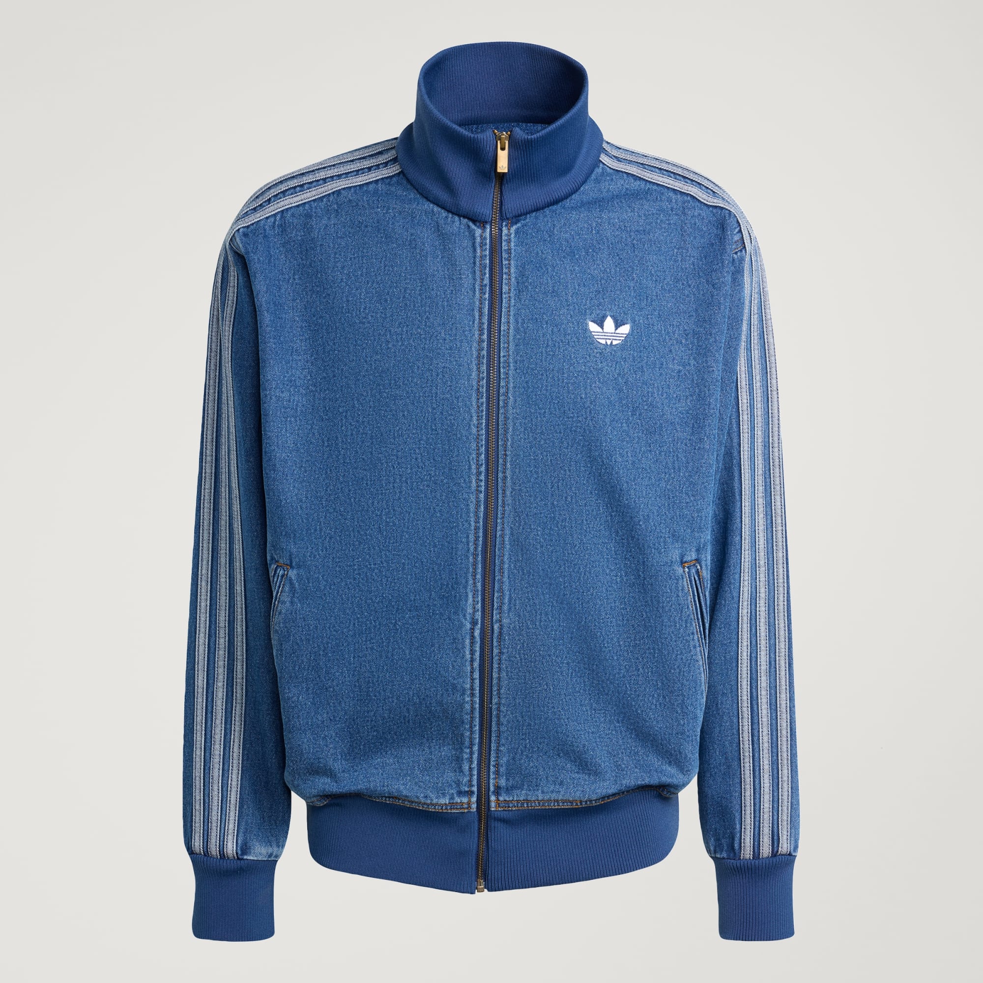 Adidas Denim Firebird Track Top (Worn by Stray Kids Felix and