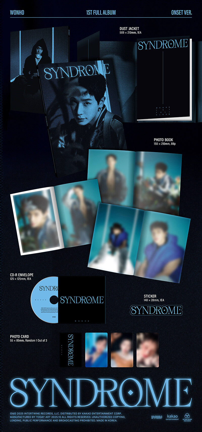 Monsta X WONHO - 'SYNDROME' 1ST FULL ALBUM
