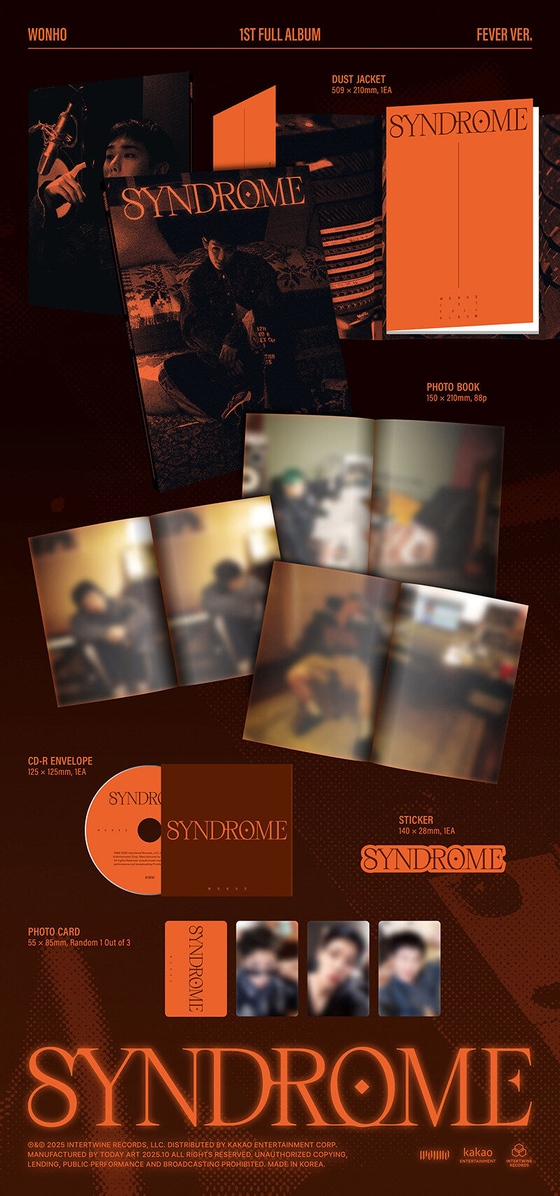 Monsta X WONHO - 'SYNDROME' 1ST FULL ALBUM