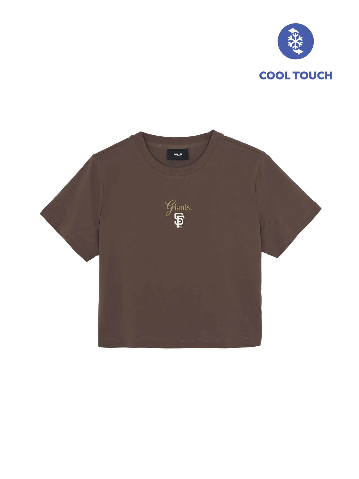 [Aespa Karina Worn] 26 Summer MLB Women's Sheriff Logo Point Comfortable Crop Short Sleeve T-Shirt