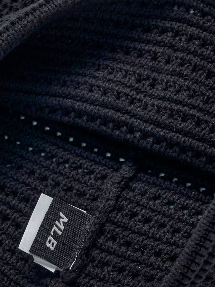 [Aespa Karina Pick] 26SS MLB Summer Crochet Meow Beanie Boston Red Sox