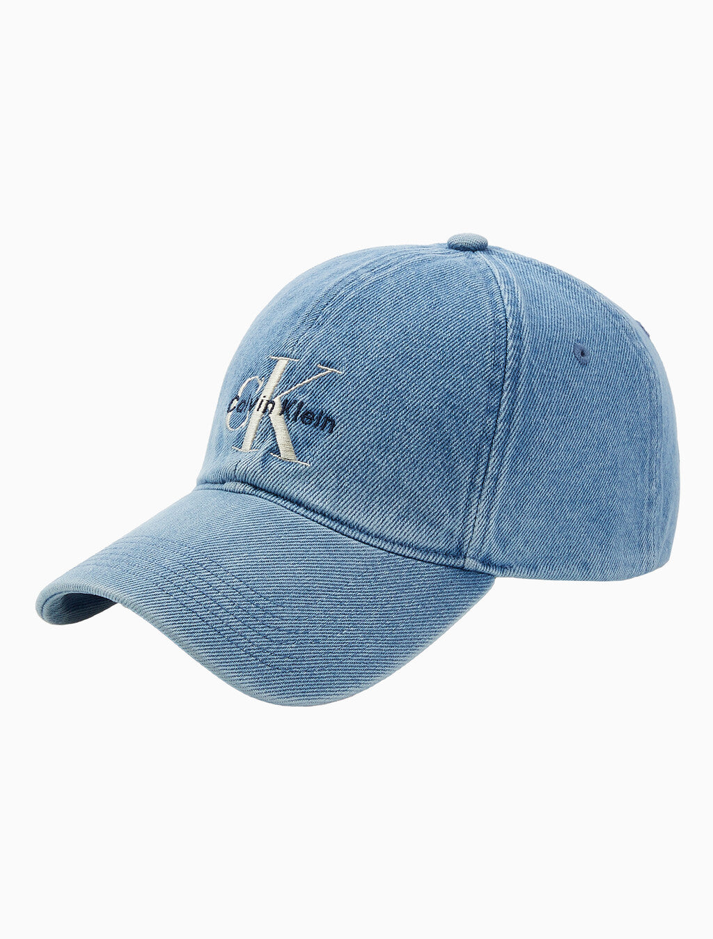 [BTS Jungkook Worn] Calvin Klein Jeans Unisex Monogram Denim Embroidered Ball Cap