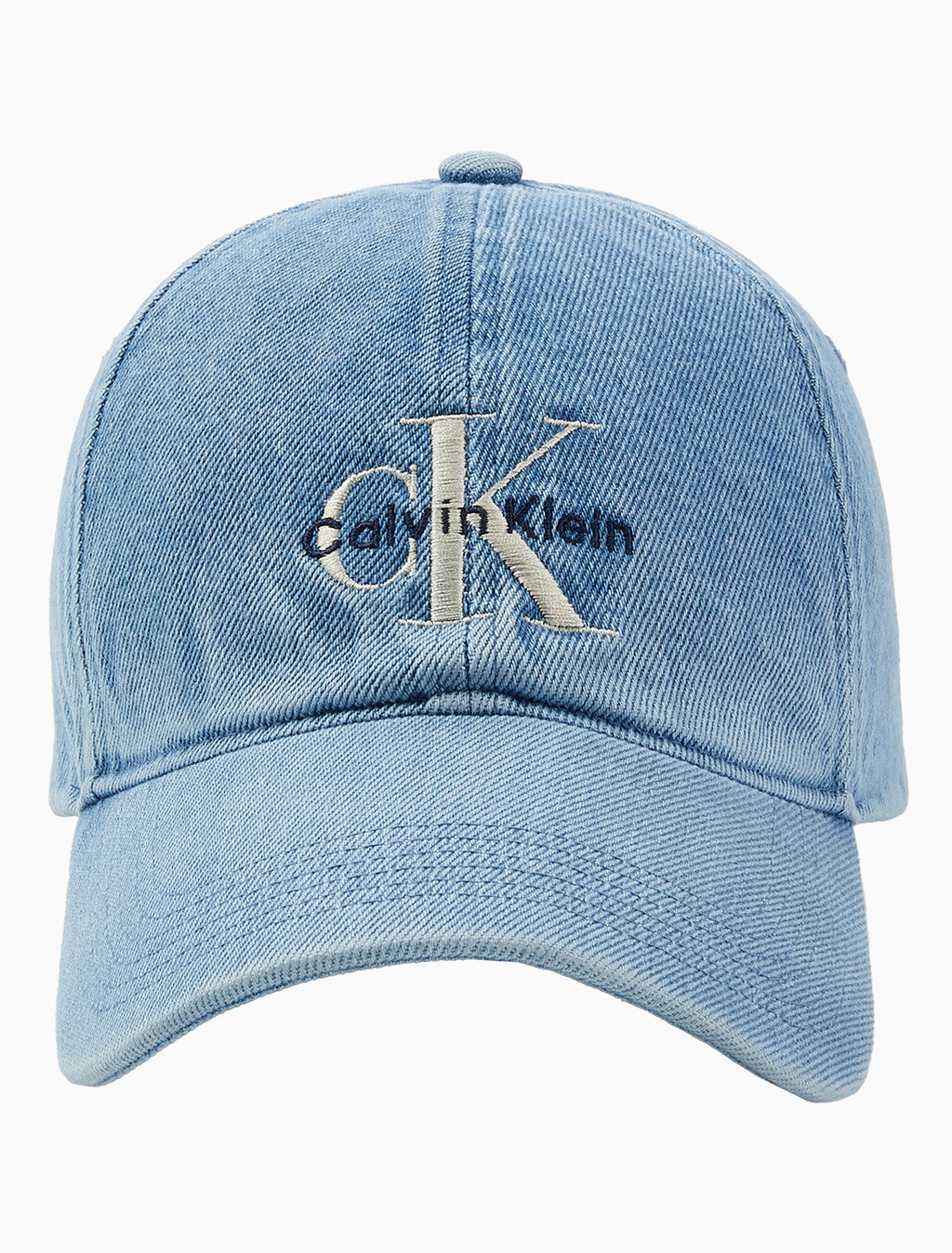 [BTS Jungkook Worn] Calvin Klein Jeans Unisex Monogram Denim Embroidered Ball Cap