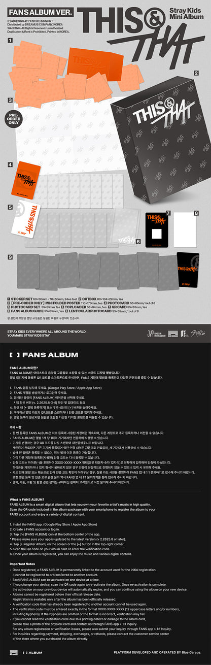 STRAY KIDS - [This & That] 10th Mini Album (with Special Gift)