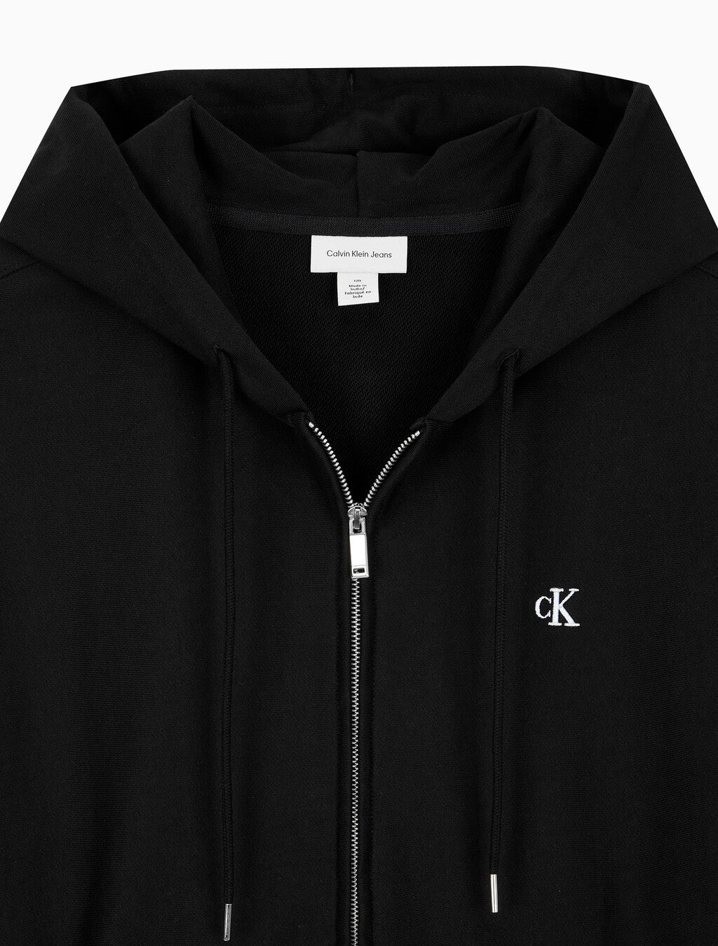 [BTS Jungkook Worn] Calvin Klein Men's Premium Terry Archive Hooded Zip-Up