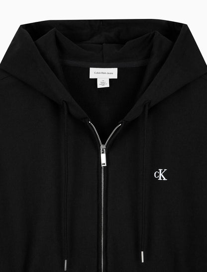[BTS Jungkook Worn] Calvin Klein Men's Premium Terry Archive Hooded Zip-Up