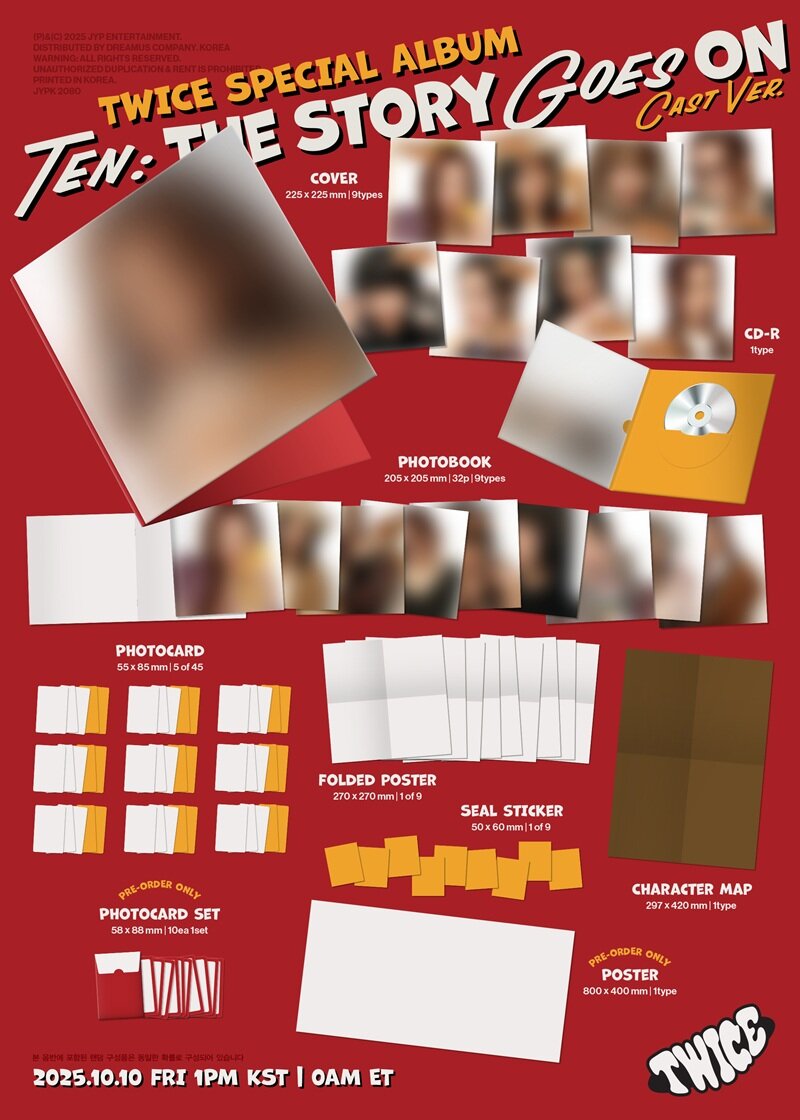 TWICE -  SPECIAL ALBUM TEN: The Story Goes On (+ Pre-Order Gift)