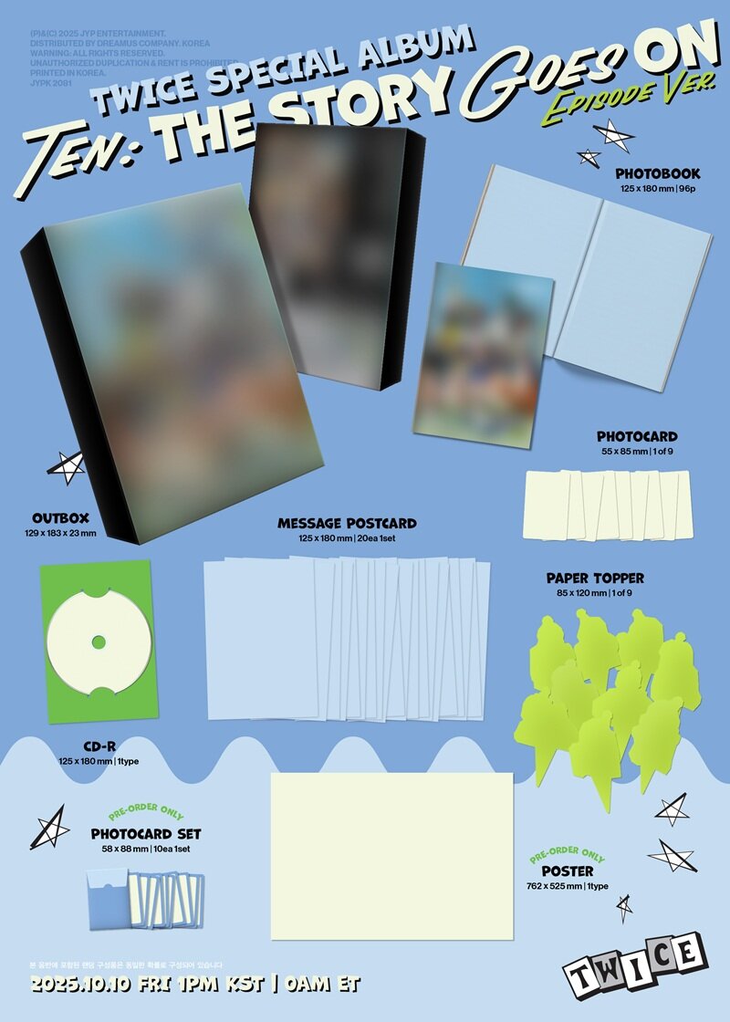 TWICE -  SPECIAL ALBUM TEN: The Story Goes On (+ Pre-Order Gift)
