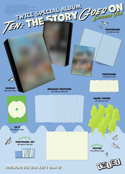 TWICE -  SPECIAL ALBUM TEN: The Story Goes On (+ Pre-Order Gift)
