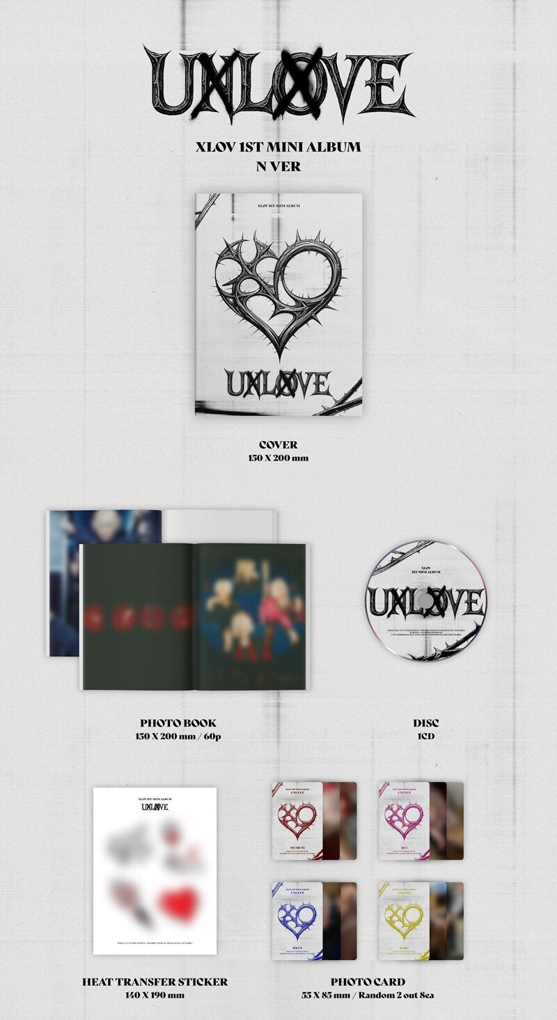 XLOV - 1st Mini Album - UXLXVE (UNLOVE) – SEOUL TERRACE