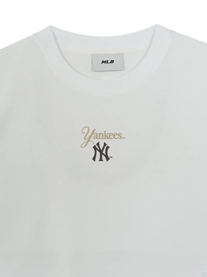 [Aespa Karina Worn] 26 Summer MLB Women's Sheriff Logo Point Comfortable Crop Short Sleeve T-Shirt