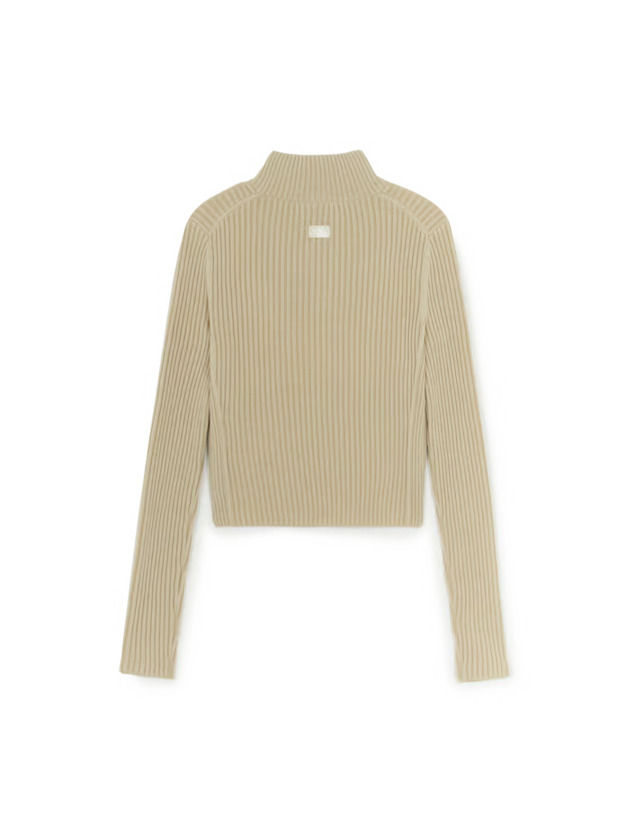 [Karina Pick] 25FW MLB Women's Basic Vintage Lip Zip-Up Cardigan