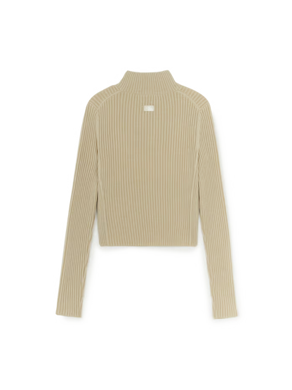 [Karina Pick] 25FW MLB Women's Basic Vintage Lip Zip-Up Cardigan