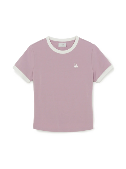 [Aespa Karina Worn] 26 Summer MLB Women's Basic Small Logo Ringer T-shirt