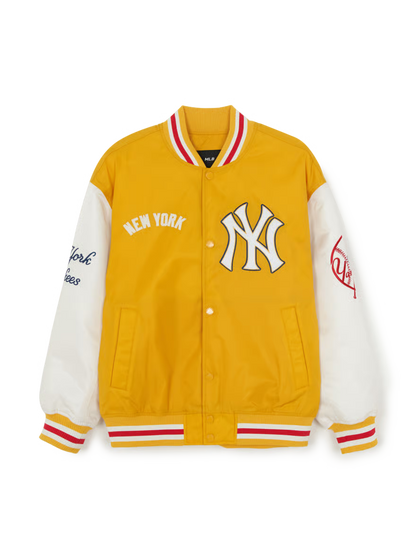 [Aespa Karina, TWS & Ive Gaeul Pick] 26SS MLB Signature Nylon Varsity Jacket New York Yankees