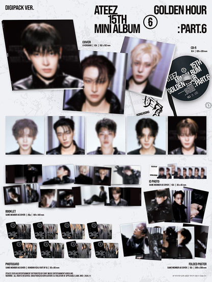 ATEEZ - 15th Mini Album GOLDEN HOUR : Part.6
