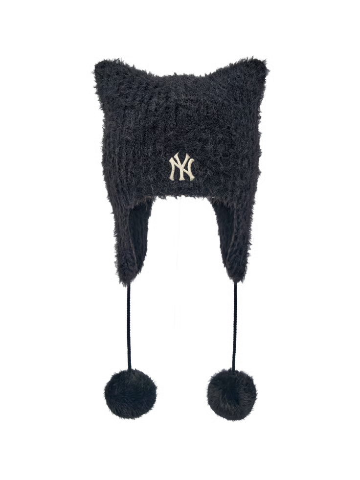 MLB 26FW Fur Meow Earflap Beanie