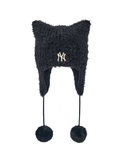 MLB 26FW Fur Meow Earflap Beanie