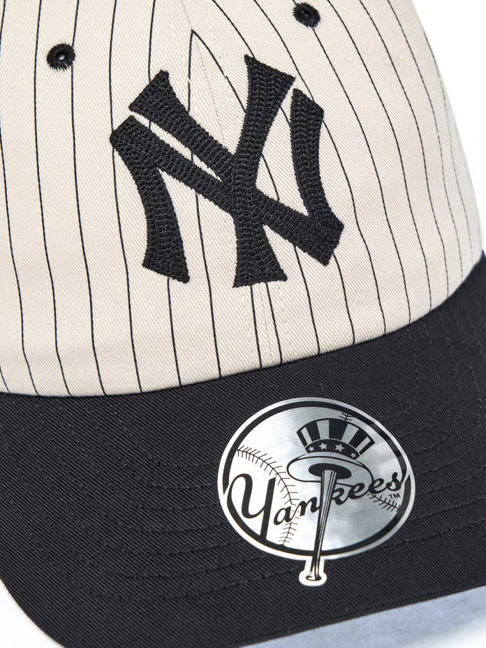 [Karina Pick] 25FW MLB Signature Stripe Unstructured Ball Cap