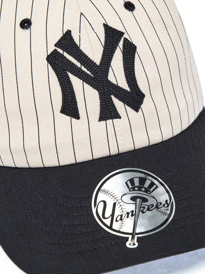 [Karina Pick] 25FW MLB Signature Stripe Unstructured Ball Cap