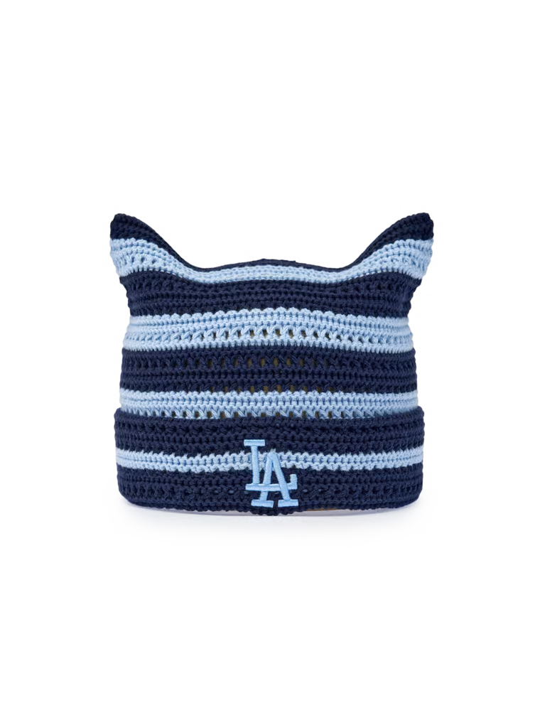 [Aespa Karina Pick 26 Summer] MLB Summer Stripe Meow Beanie