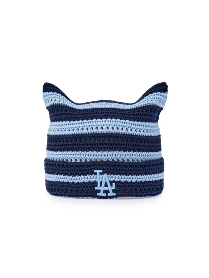 [Aespa Karina Pick 26 Summer] MLB Summer Stripe Meow Beanie