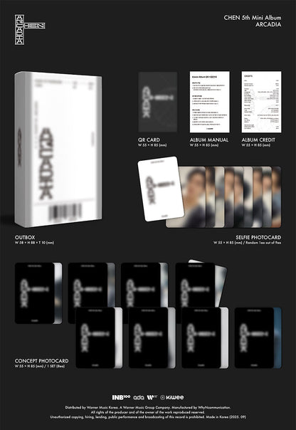 EXO Chen - 'Arcadia' 5th Mini Album