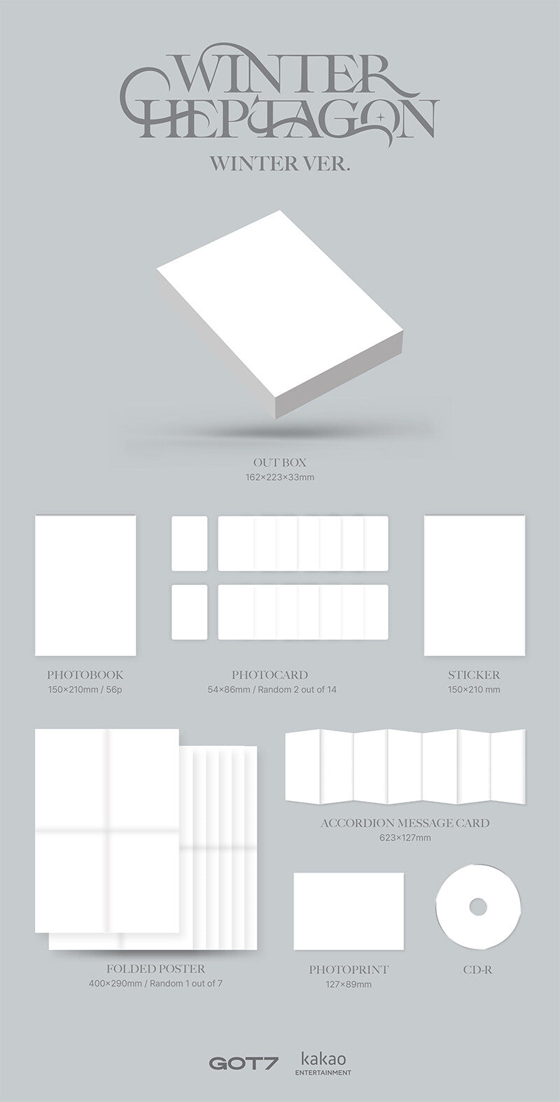 GOT7 - Winter Heptagon Mini Album (with Pre-Order Gift)