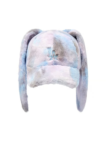 [RESCENE X MLB] 26FW Bunny Colorful Fur Unstructured Ball Cap