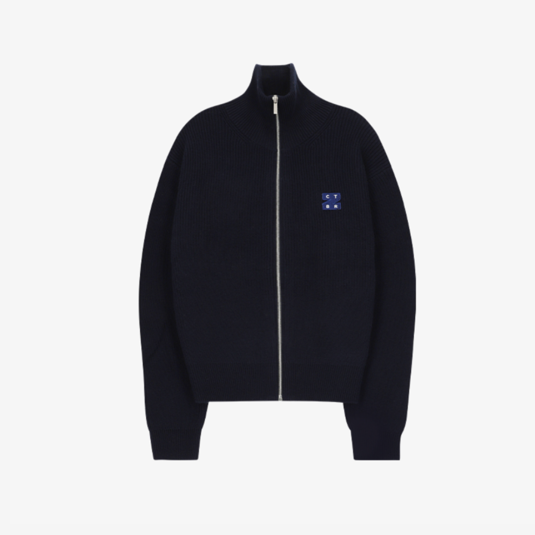 ★人気【CITYBREEZE】★ESSENTIAL LOGO WAPPEN CABLE CARDIGAN★ NCT Doyoung x CITYBREEZE Logo Wappen Zip-Up Cardigan (5