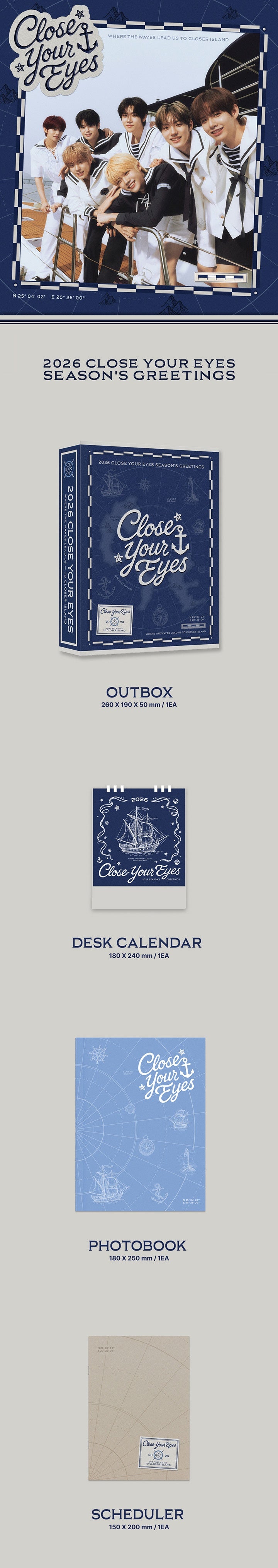 CLOSE YOUR EYES 2026 SEASON'S GREETINGS