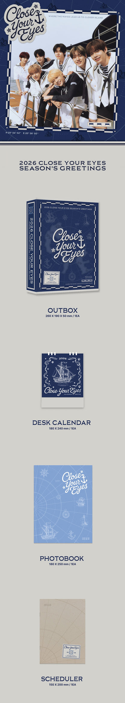 CLOSE YOUR EYES 2026 SEASON'S GREETINGS